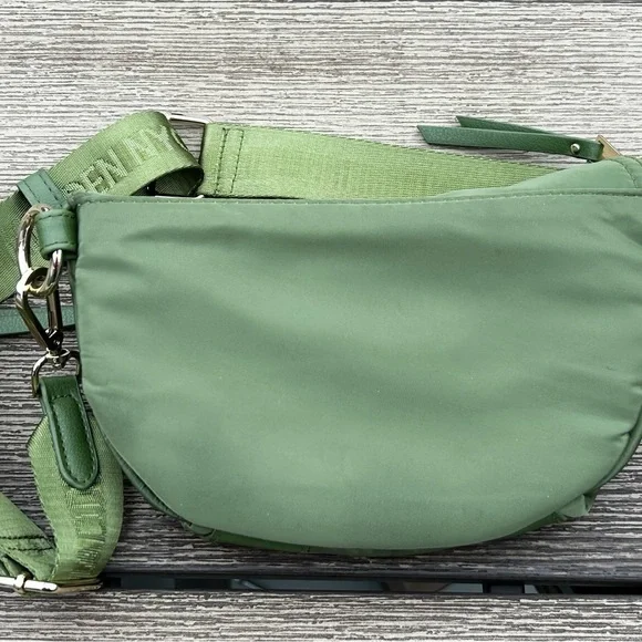 Madden NYC Olive Green Crossbody Bag Goldtone Hardware - Picture 4 of 10